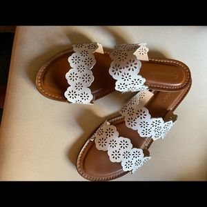 White eyelet sandals from Francescas size 10